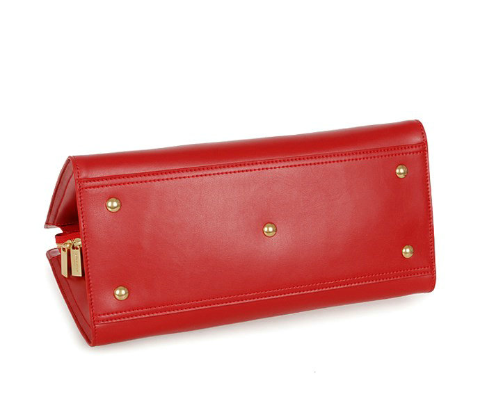 YSL medium cabas chyc calfskin leather bag 8337 red